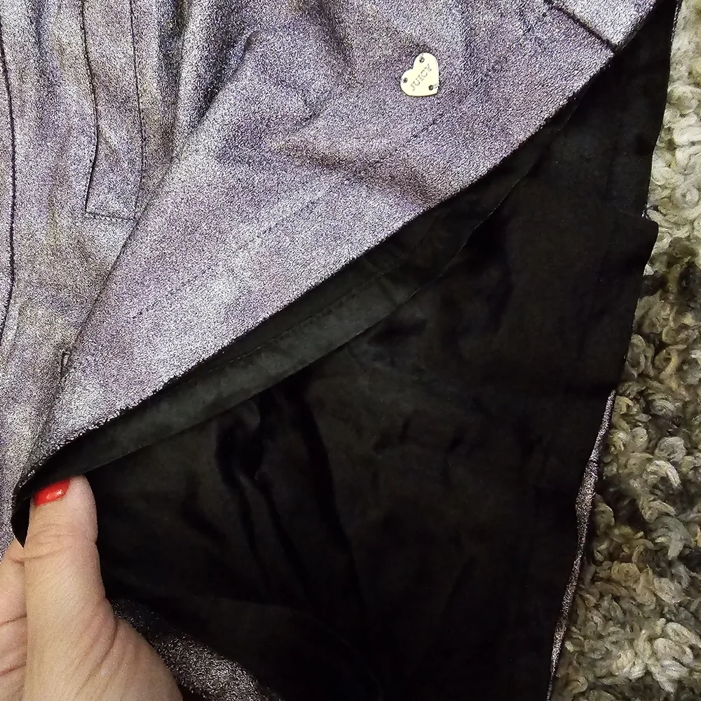 Girls Metallic Purple Juicy Couture Skirt Size 7